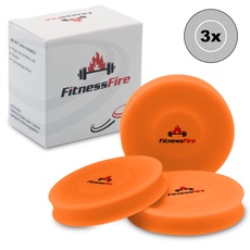 3er Set Mini Frisbee - Die kleine Frisbee fliegt über 60 Meter weit - Die Neue Trendsportart - Alternative zur gewöhnlichen Frisbeescheibe – Schwimmt im Wasser (Neonorange)