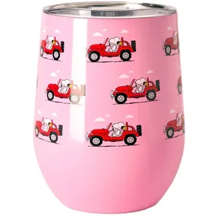 Quy Cup, Thermoflasche Pokal Snoopy Reisen 300ML, Freizeit Neu