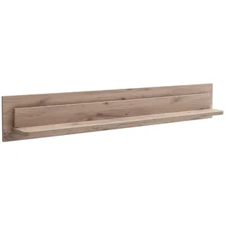 Livetastic Wandboard , Eichefarben , Holzwerkstoff , 150x24x19 cm , Wohnzimmer, Regale, Wandboards