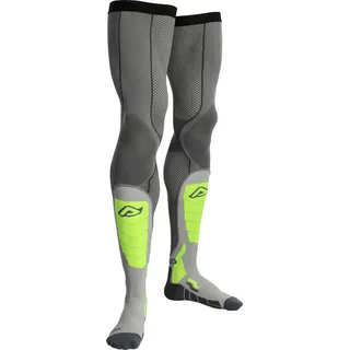 Acerbis X-Leg Pro, Strümpfe - Grau/Neon-Gelb - XXL