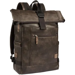CAMEL ACTIVE Herren Rucksack mit strukturierter Optik Braun,