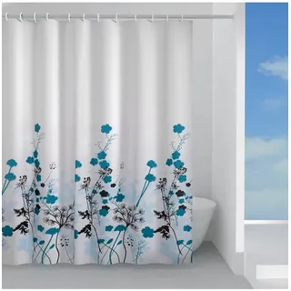 Gedy Duschvorhang blaue Blume 180x200 cm