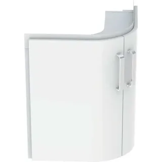 Geberit Renova Compact Unterschrank für Eckwaschtisch, mit zwei Türen, 69x60,4x55cm, weiß, 862150000