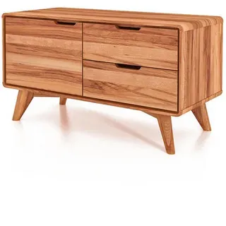 byoak Kommode Niedrig Greg Kernbuche , Holz , Echtholz,Kernbuche , 90x48x40 cm , Kleinmöbel, Kommoden, Kommoden