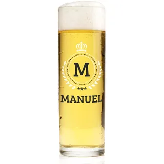 Herz & Heim® Kölsch Bierglas personalisiert mit Aufdruck – 200 ml Kölschglas mit Name, Alter & Wunschtext – Kölsch Glas als Geburtstag Geschenk für Männer, Frauen & Köln Fans (Wappen)