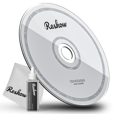 Reshow Laser-Linsen-Disc-Reinigungsset Für CD & DVD-Player, Schonende Reinigung Ohne Kratzer Auf Der Optik - Inklusive Mikrofaser-Tuch, Reinigungs-Disc Und Reinigungslösung