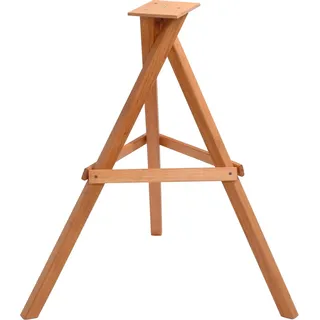 Dobar Vogelhaus-Ständer 66,5 x 66,5 x 84 cm Braun dreibeinig Eiche
