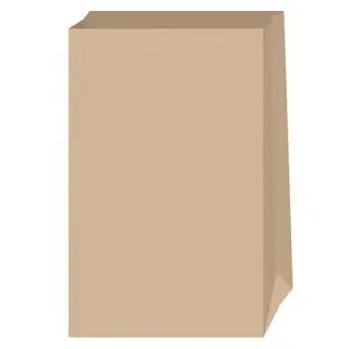 Folia Faltenbeutel M natur braun 12,0 x 21,0 cm