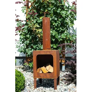 Markone Gartenkamin 200-3 (Rost): 35 x 35 x 115 cm