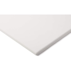 RS PRO PTFE Kunststoffplatte, Weiß, 10mm x 300mm x 600mm / 2.18 → 2.21g/cm3 bis +260°C, Voll