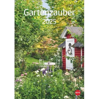 Gartenzauber Kalender 2025: Wandkalender mit 12 prachtvollen Fotos schöner Gärten. Farbenprächtiger Bildkalender für die Wand. Foto-Terminkalender zum Eintragen.