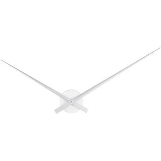 Karlsson Wanduhr Little Big Time - Silber - Ø77,5cm - Rund - Aluminium - Wanduhr Modern Wohnzimmer - Wanduhren