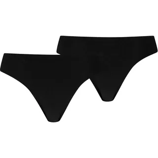String PUMA "PUMA WOMEN INVISIBLE COTTON STRINGS", Damen, Gr. L, schwarz, Single Jersey, Obermaterial: 88% Baumwolle, 12% Elasthan, körpernah, Unterhosen String, nahtlose Ränder für eine unsichtbare Passform
