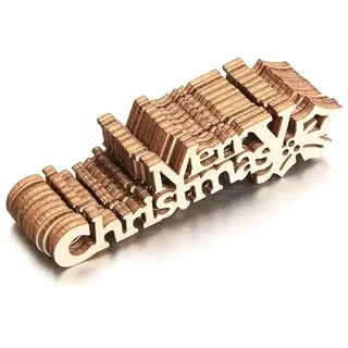 50st Anhänger Holz merry chrismas Weihnachtsdeko Basteln für Weihnachten Geschenke DIY Handwerk Geschenkbox Adventskalender Säckchen Weihnachtskalender Dekohänger Weihnachtsbaum Christbaumschmuck