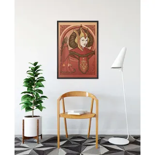Komar Wandbild »Star Wars Queen Padmé Amidala« Disney Set, 1 Stk. tlg. 50 x 70 cm (Breite x Höhe) - Kinderzimmer, Dekoration, orange