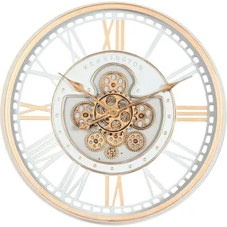 Wanduhr Home ESPRIT Weiß Metall Kristall Vintage 60,5 X 9,5 X 60,5 CM - Weiß