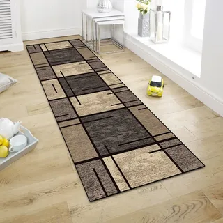 WTHYGB Teppich Läufer Flur Teppichläufer Küchenläufer Küche Teppiche rutschfest Waschbar Bettvorleger für Flur Waschküche, 80x200cm Beige