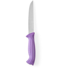 HENDI Tranchiermesser, Küchenmesser, Messer, HACCP, Geschirrspülmaschinengeeignet, antiallergen, Klingte: 150mm, Länge 285mm, Edelstahl, Polypropylen, violett