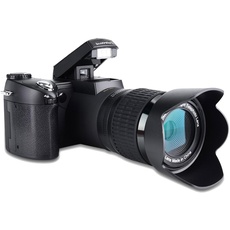 BigKing 1080P Kamera, FHD 33MP 1080P Digitalkamera Tragbarer Camcorder mit Weitwinkelobjektiv 24X Zoom Teleobjektiv