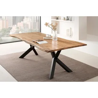 SalesFever Designertisch für Mahlzeiten 240 x 76,5 cm beige/schwarz