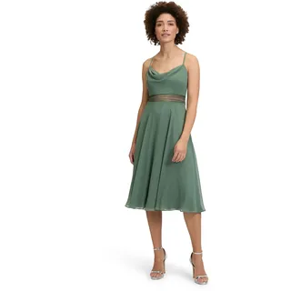 Vera Mont Damen Cocktailkleid mit Wasserfallausschnitt Light Aventurine,40