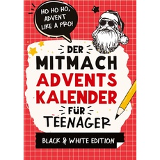 Bild Der Mitmach-Adventskalender für Teenager Mädchen & Jungs Black & White Edition