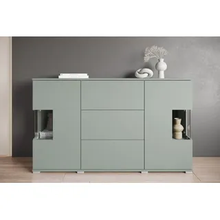 INOSIGN »Kenia« 1 Stk. tlg. Sideboard mit 3 Schubladen, 6 Fächern, Glastüren, Breite 150 cm