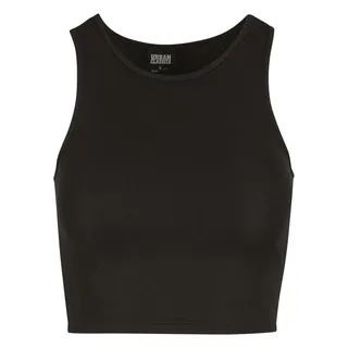 URBAN CLASSICS Glitter Cropped Top Schwarz S