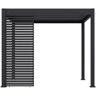 Paragon Outdoor Lamellen-Sichtschutz für Pergola Grand Tuscan 10 Grau 94x234 cm