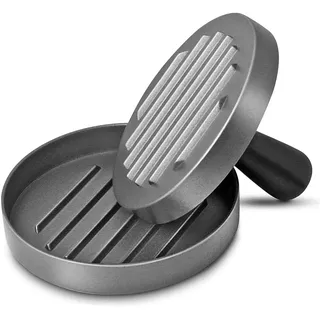Kiuiom Burger Patty Maker Form, Antihaft-Hamburgerpresse, Aluguss-Hamburgerpresse, Burger Pattie Presse Hamburgerpresse aus Aluminium Rindfleisch Burger Maker Küchenwerkzeuge für Fleisch-Pattys