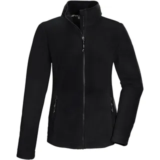 KILLTEC Damen Fleecejacke mit Stehkragen KOW 3 WMN FLC JCKT, schwarz, 42, 43293-000