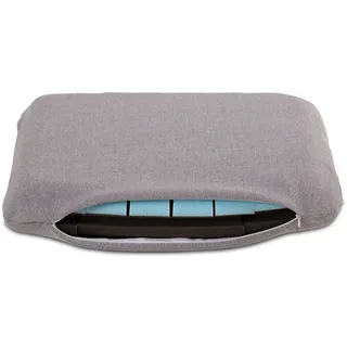 eloneo Bestschlaf Orthopädisches Gelschaum-Nackenstützkissen 56 x 10 x 37 cm Grau