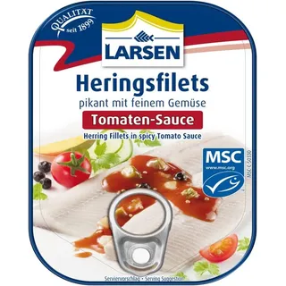 Larsen MSC Heringsfilets Tomaten-Sauce, 110 g