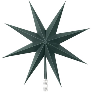 Broste Copenhagen Christbaumspitze Top Star aus Papier in der Farbe Deep Foest, 30cm, 70080393