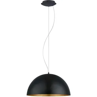EGLO Gaetano 1 1-flg. Ø 53 cm halbkugelförmig schwarz-gold
