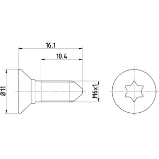 Textar Schraube, Bremsscheibe TPM0008