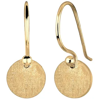 Elli Ohrringe Damen Ohrhänger Geo Plättchen Minimal Trend Matt 925 Silber