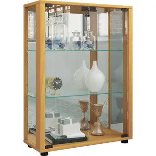 VCM Vitrine Sintalo 60 x 80 x 25 cm Braun