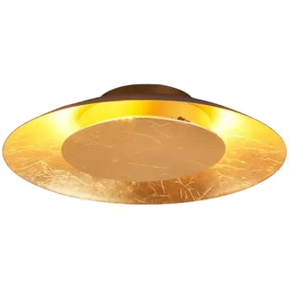 Lindby LED Deckenleuchte Keti (Modern) in Gold/Messing aus Metall (1 flammig,) - Lampe Deckenlampe Flurleuchte