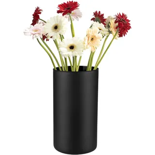 Trend For Home Glas Bodenvase 29 cm, matt schwarz, Vase für Pampasgras, Osterzweige, große Zylindervase, Ø 15,8 cm, 5120 ml, Moderne Deko Vase, Glaszylinder Magnolia