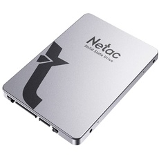 Netac SSD 256GB, SSD Festplatte Intern Sata 3.0 2,5 Zoll für Laptop, PC, Desktop, PS5 (N530S, Aluminiumlegierung, Silber grau)
