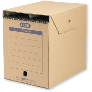Elba Archivboxen tric system braun 24,0 x 34,1 x 31,5 cm, 6 St.