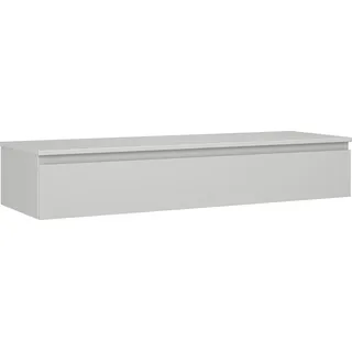 Mexen Orio Badezimmerschrank für Waschbecken 140 cm mit Arbeitsplatte, 1 Schublade, grauer Matt - 91A10-14023-1-BFC62 - Grau