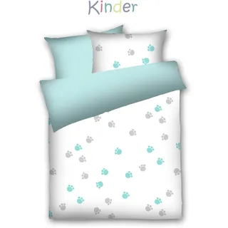 Dyckhoff Pfötchen blau 100 x 135 cm + 40 x 60 cm