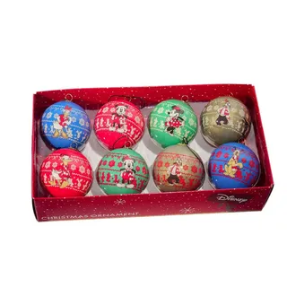Disney Christbaumkugel-Set , Multicolor , Kunststoff , 8-teilig , Dekoration, Weihnachtsdekoration, Christbaumschmuck, Christbaumkugeln