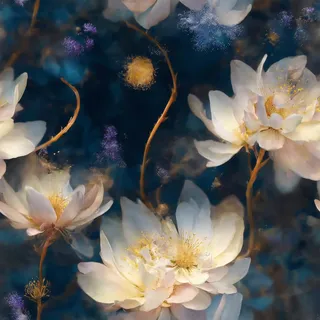 Livelynine Selbstklebende Tapete Blau Muster Tapete Blumen Weiß Gold Rosa Blumentapete Selbstklebend 3D Effekt Wandtapete Selbstklebend Blumenmuster Wohnzimmer Badezimmer Fototapete Floral 44.5CMx2M