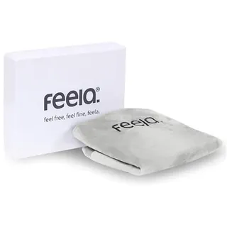 feela.® Sitzkissen-Bezug für Orthopädisches Sitzkissen (Silber, Velboa)