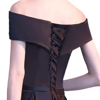 bobeini 118 Zoll Brautkleid Reißverschluss Ersatz verstellbare Korsett-Rücken Kit Schnür Satin Band Krawatten für Braut Bankett Abendkleid schwarz