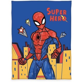 Herding Fleecedecke Spiderman, 130 x 170 cm, 100% Polyester, Fleece