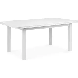 Konsimo Esstische Esszimmertisch Küchentisch rechteckig "COSPE", Weiß, Furnier, Modern, 160-240x76,5x90 cm - Weiß